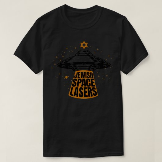 ユダヤ宇宙レーザー Tシャツ (デザイン正面)