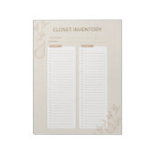 ユダヤ忙し人母のクローゼット目録チェックリスト2024 ノートパッド (回転)