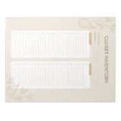 ユダヤ忙し人母のクローゼット目録チェックリスト2024 ノートパッド (正面)