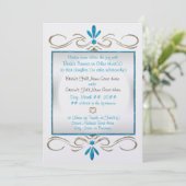 ユダヤ教がユダヤ教結婚の儀式を盛り上げる 招待状 (スタンド正面)