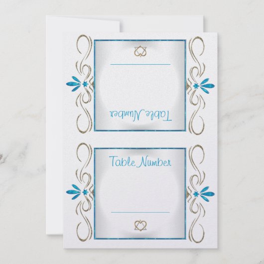 ユダヤ教が盛り上がる(テーブルナンバーカード) 招待状 (正面)