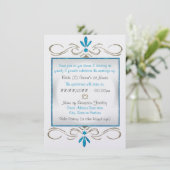 ユダヤ教が花開く ユダヤ教の結婚式の披露宴 招待状 (スタンド正面)