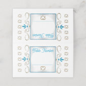 ユダヤ教が25のテーブル結婚番号を飾る プレイスカード (外部開封)