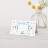 ユダヤ教が25のテーブル結婚番号を飾る プレイスカード (正面)