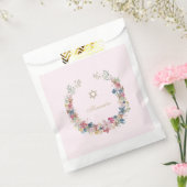 ユダヤ教のエレガント野花の枠 フェイバーバッグ (封をした状態)