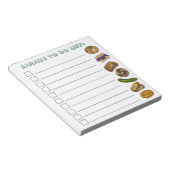 ユダヤ教のデリ食品のリストを行うにはベーゲルPickle Blintz ノートパッド (アングル)