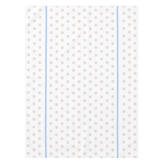 ユダヤ教のホリデーテーブルクロスのスター&ブ淡い色のルーエドギング テーブルクロス (正面)