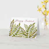 ユダヤ教のホリデーハッピースクコ葉ストレモン カード (黄色い花)