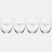 ユダヤ教のホリデーヘブライ語ペサチパソバーセッダー ステムなしワイングラス (裏面)