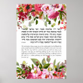 ユダヤ教の休日スクコットのための聖書の引用文 ポスター (正面)