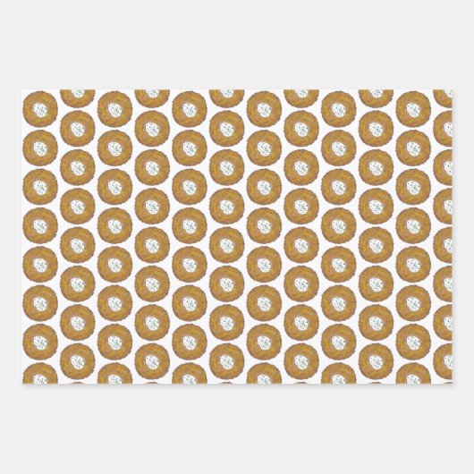 ユダヤ教の休日ハヌッカラトケチャラスフガニヤ ラッピングペーパーシート (正面)