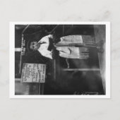 ユダヤ教の新年中に祈りのマントをまとった少年 シーズンポストカード (正面)