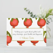 ユダヤ教の新年・ロシュ・ハシャーナの現代風グリーティングカード シーズンカード (スタンド正面)