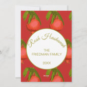 ユダヤ教の新年・ロシュ・ハシャーナの現代風グリーティングカード シーズンカード (裏面)