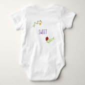 ユダヤ教の新年，私の最初のロシュハシャナ  ベビーボディスーツ (裏面)