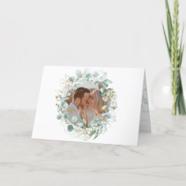 ユダヤ教の結婚式のチャッパの写真 サンキューカード