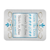 ユダヤ教の繁栄 – 日付を保存パーソナライズされた- マグネット (横)