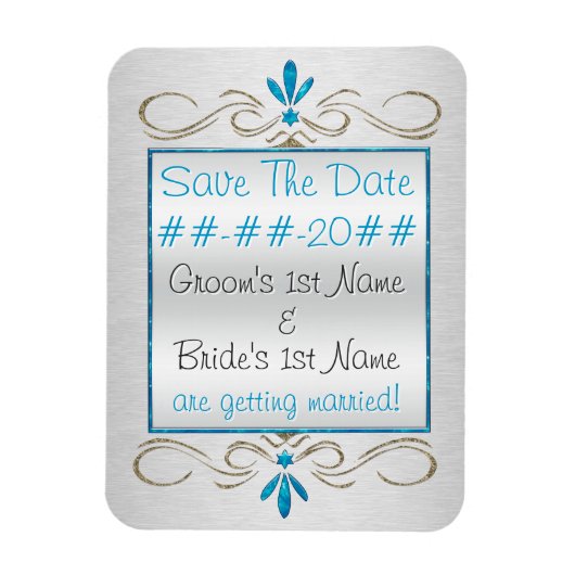 ユダヤ教の繁栄 – 日付を保存パーソナライズされた- マグネット (縦)