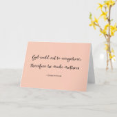 ユダヤ教の諺引用文ハッピーマザーズ・デイ カード (黄色い花)