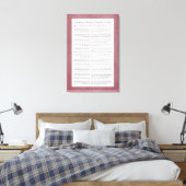 ユダヤ教の13原則ほこりっぽいピンク キャンバスプリント (インサイチュ (寝室))