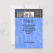 （ユダヤ教の）バル・ミツバーの単語のことわざのバーのこうもりのパーティーの披露宴カード 招待状 (正面)