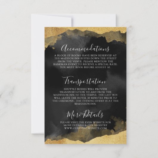 (ユダヤ教の)バル・ミツバーウィークエンドイベント詳細 (裏面)