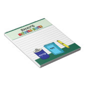 （ユダヤ教の）バル・ミツバーパーソナライズされたアイテム – 緑 ノートパッド (アングル)