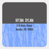 （ユダヤ教の）バル・ミツバーワードことわざ差出人住所シール スクエアシール (正面)