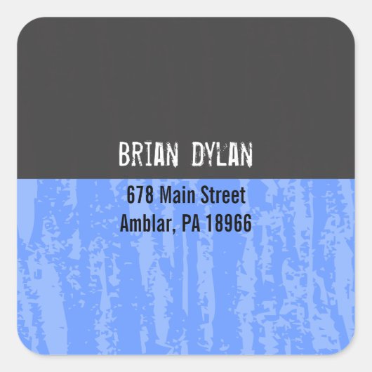 （ユダヤ教の）バル・ミツバーワードことわざ差出人住所シール スクエアシール (正面)