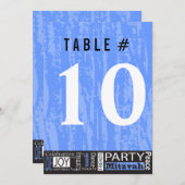 (ユダヤ教の)バル・ミツバーワードバーこうもり招待状表番号カード 招待状 (正面/裏面)