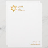 ユダヤ教シンボル レターヘッド (正面/裏面)