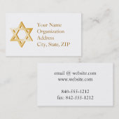 ユダヤ教シンボル 名刺 (正面/裏面)