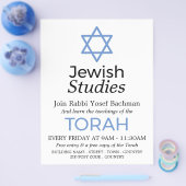 ユダヤ教ダビデの星広告 チラシ (シングル)