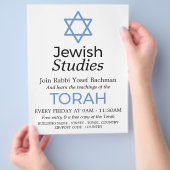 ユダヤ教ダビデの星広告 チラシ (手)