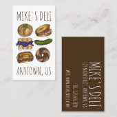 ユダヤ教デリフードベーゲルクニッシュピックルルーベンブラインツ 名刺 (正面/裏面)