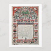 ユダヤ教婚姻契約書(ヴェラム) ポストカード (正面)