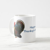 (ユダヤ教)メノラーおよびトルコThanksgivukkahのコーヒー・マグ コーヒーマグカップ (正面左)