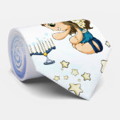 （ユダヤ教）メノラーの天使 ネクタイ (ロール)