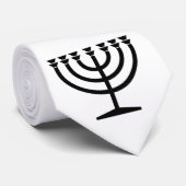 （ユダヤ教）メノラーの首のタイ ネクタイ (ロール)