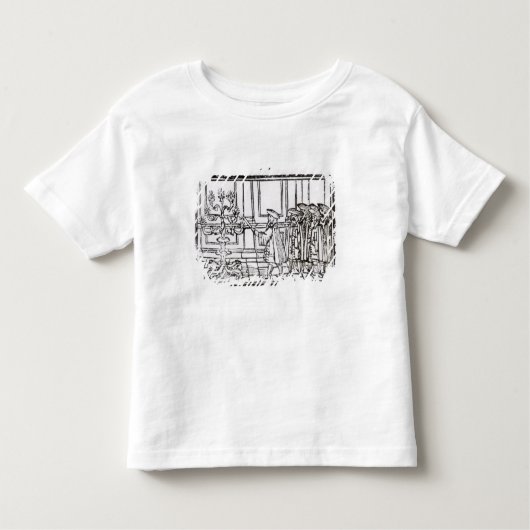 （ユダヤ教）メノラーをつけること トドラーTシャツ (正面)