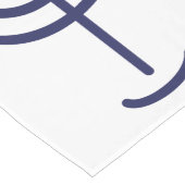 (ユダヤ教)メノラーテーブルランナー白海軍 ロングテーブルランナー (コーナー)