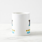 (ユダヤ教)メノラーハヌカーのダビデの星 コーヒーマグカップ (中央)