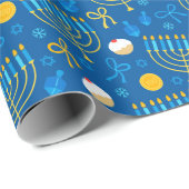 （ユダヤ教）メノラーハヌカー ラッピングペーパー (ロールコーナー)