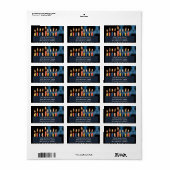 （ユダヤ教）メノラーハヌカー ラベル (フルシート)