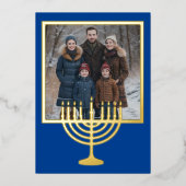 （ユダヤ教）メノラーフレームと写真 箔シーズンカード (正面)