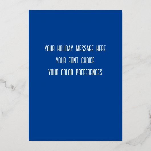 （ユダヤ教）メノラーフレームと写真 箔シーズンカード (裏面)