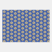 （ユダヤ教）メノラーライトハッピーハヌッカラッピング紙 ラッピングペーパーシート (正面3)