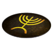 (ユダヤ教)メノラー炎 カッティングボード (角)