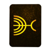 （ユダヤ教）メノラー炎 マグネット (縦)