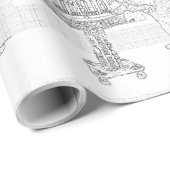 (ユダヤ教)メノラー猫の着色のギフト用包装紙 ラッピングペーパー (ロールコーナー)